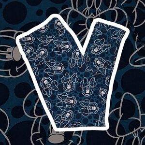 LuLaRoe Disney Minnie Mouse Leggings Blue Yellow Size TC (12-18)